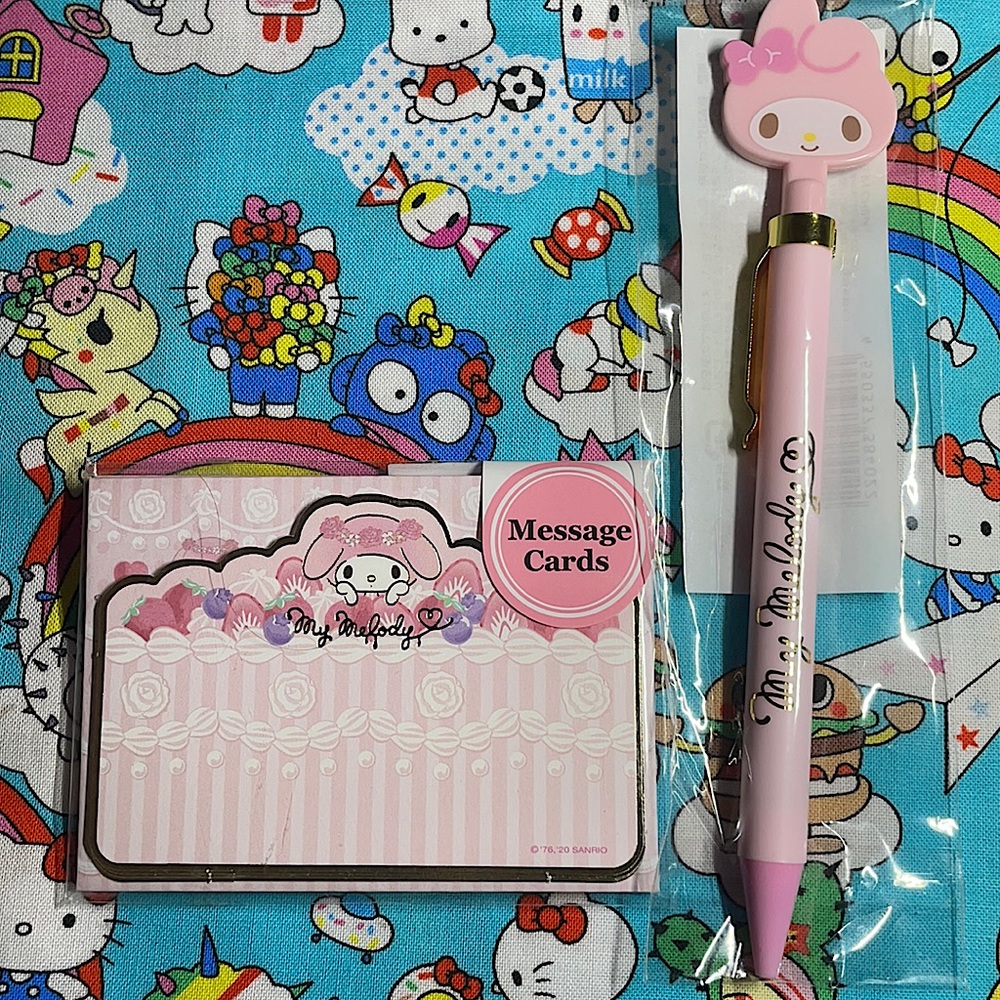 My Melody message cards and Pen!